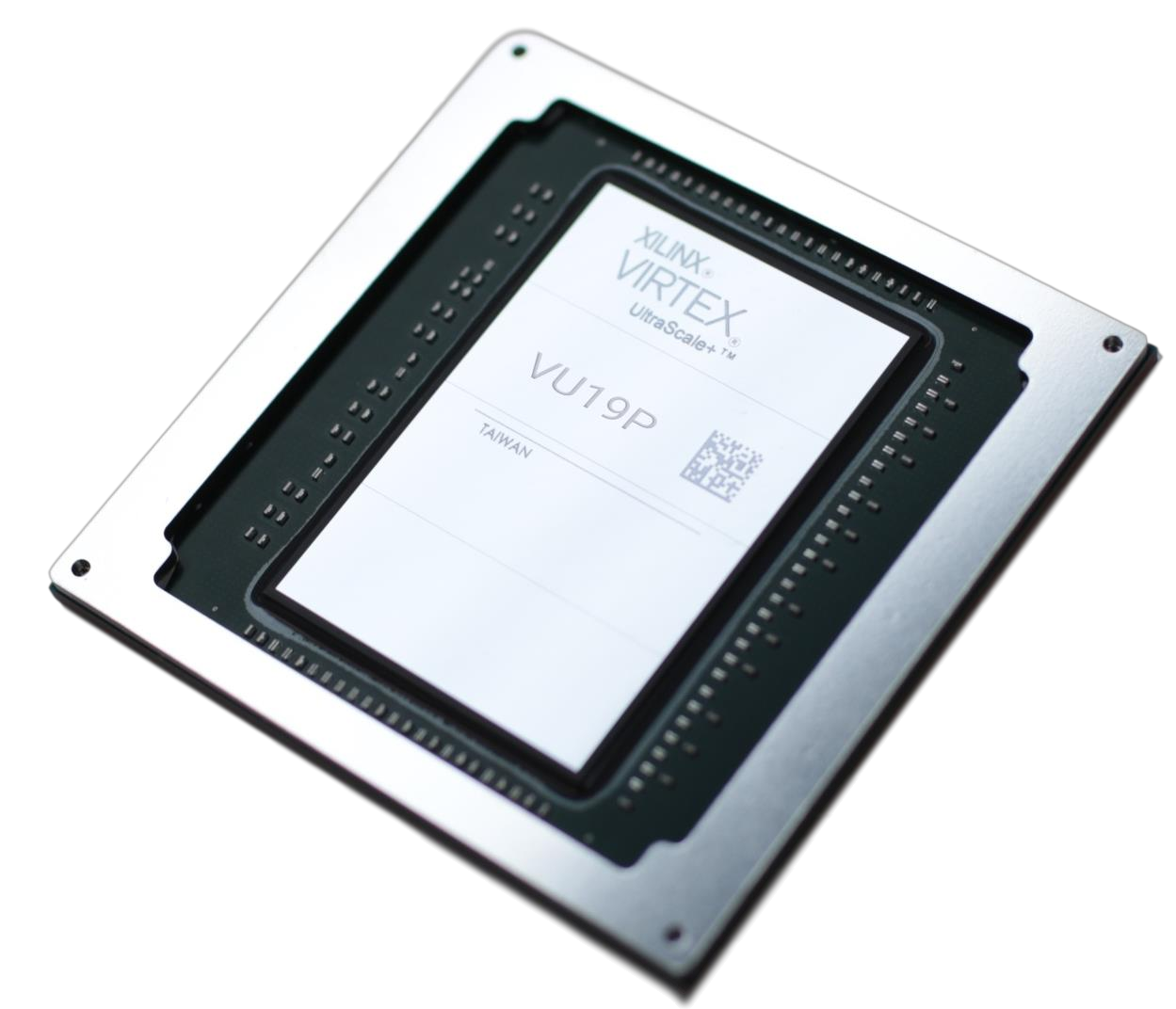 Large lidless Xilinx Virtex UltraScale Plus VU19P FPGA package