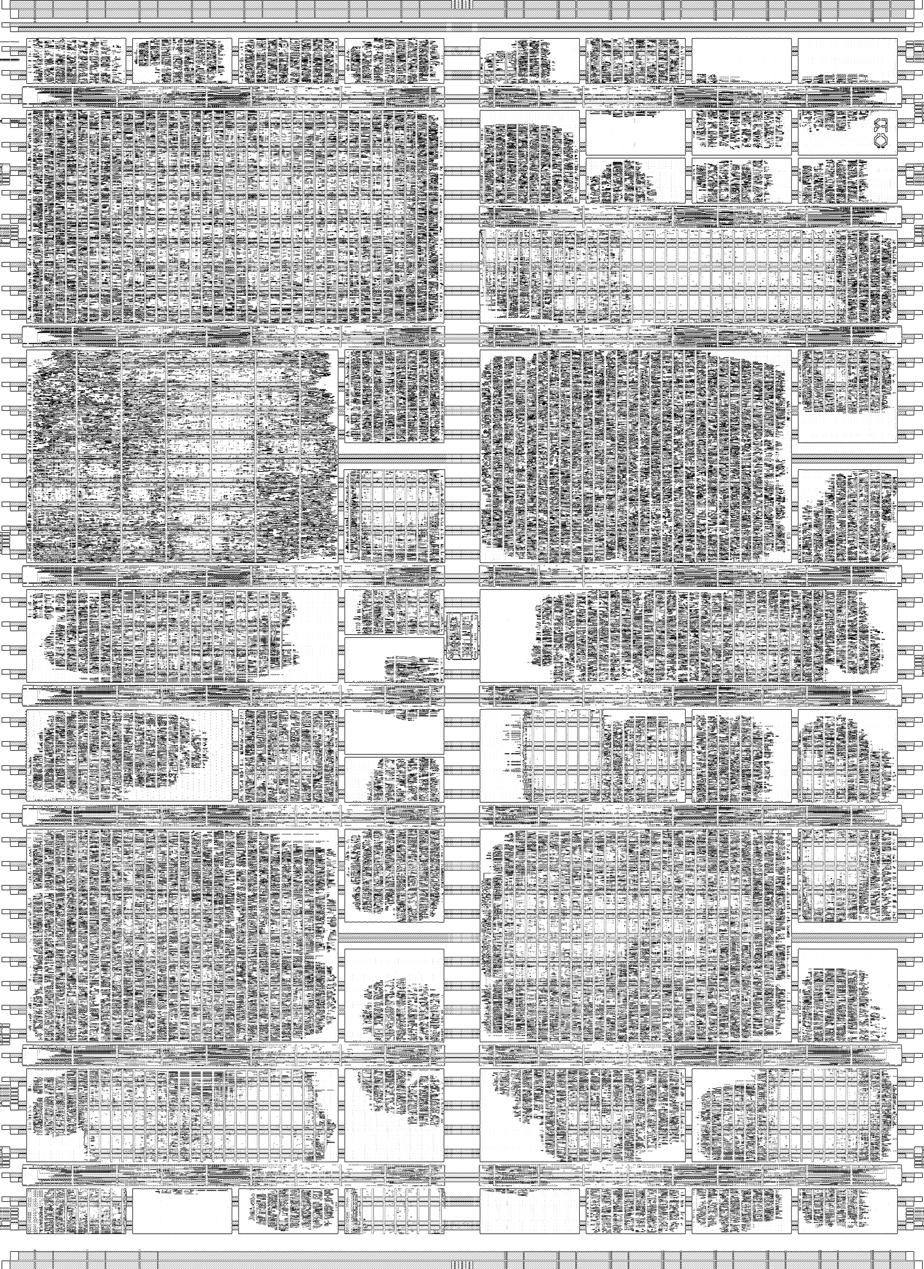 TinyTapeout wafer layout for the Faust design