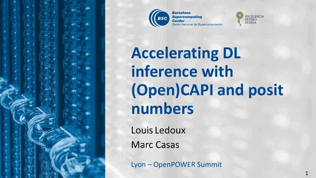 Accelerating DL inference with (Open)CAPI and posit numbers
