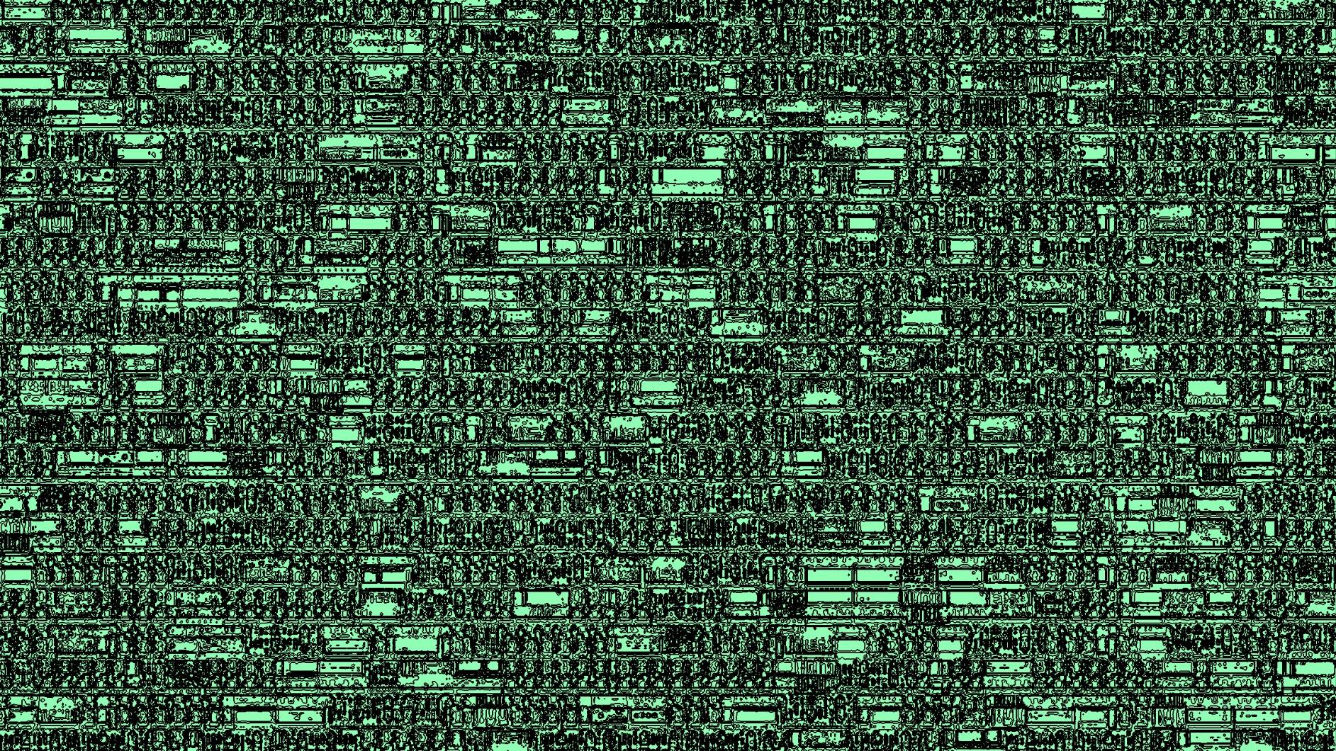 Artwork generated for the ttsky26a TinyTapeout project, showing a dense silicon-like texture in pale green and black.